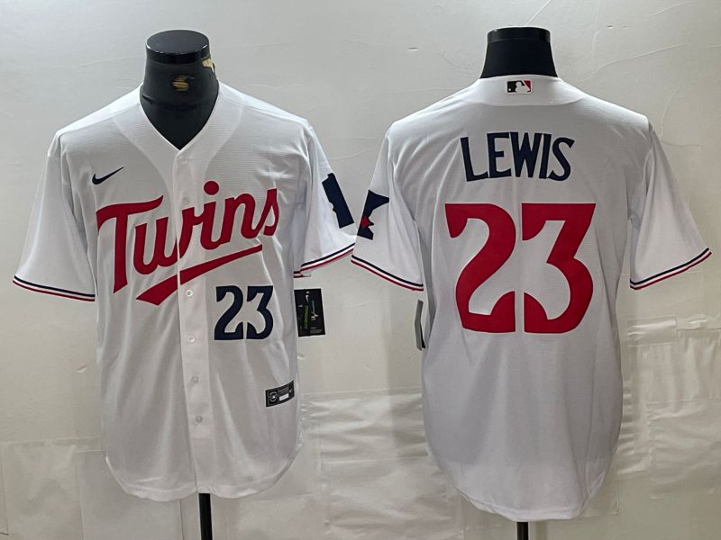 Men Minnesota Twins #23 Lewis White 2024 Nike Game MLB Jersey style 2